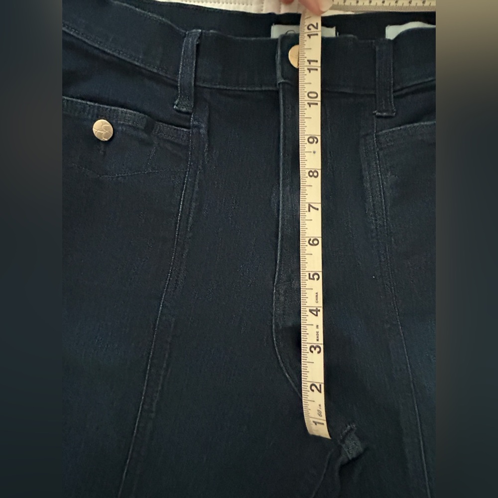 Jessica Simpson Womens Wide Leg High Rise Trouser Jeans Size 10 Dark Blue - Picture 6 of 10